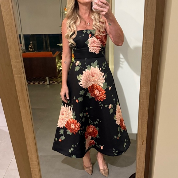 Sau Lee Floral Strapless Dress - worn once - Picture 2 of 4